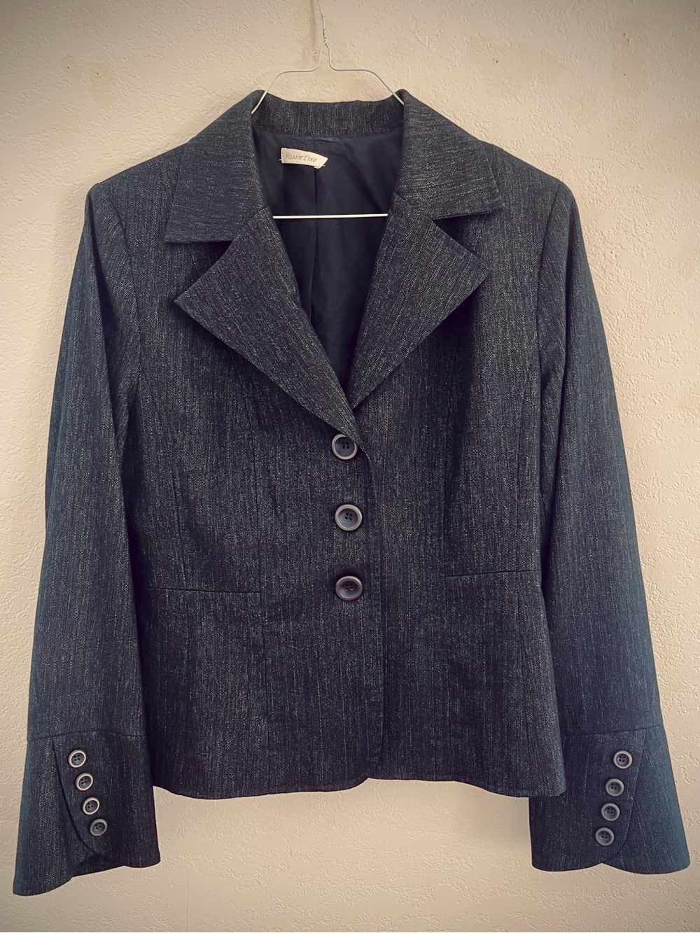 Vintage Melanie Lyne Women's Dark Gray Blazer Jacket